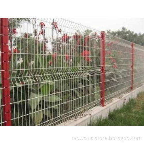 Wire Mesh Fence Panel (Factory),Low Carbon Steel Wire PVC C